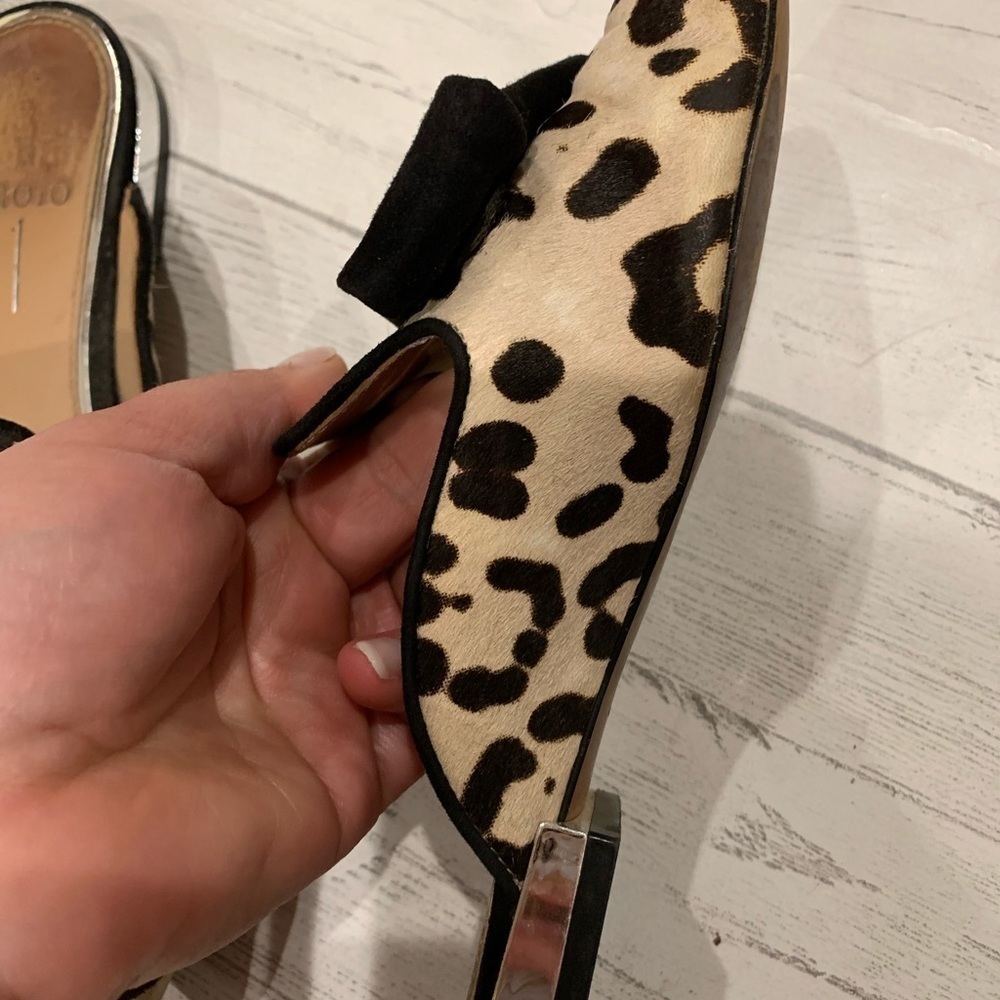 Paolo animal print flat mule size 5 - Picture 10 of 12